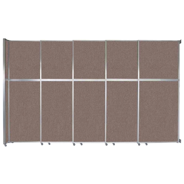 Operable Wall Sliding Room Divider 15'7" x 10'3/4" Latte Fabric